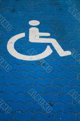Parkingspace for disabled