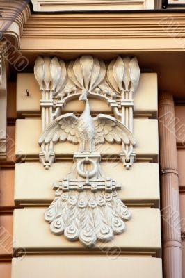 Detail of Art Nouveau or Jugenstil building