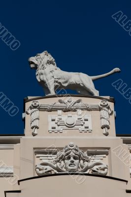 Detail of Art Nouveau or Jugenstil building