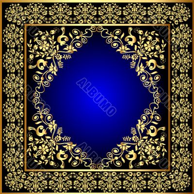 frame with gold pattern