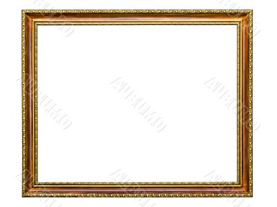 gold-patterned frame for a picture