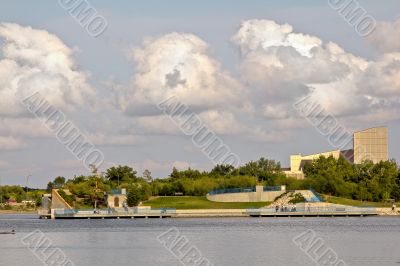 Overlooking Wascana lake