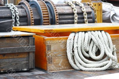 Rope on deck Rope on deck
