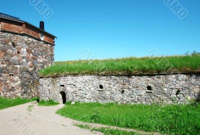 Stone Wall of Sveaborg Fortress in Helsinki Stone Wall of Sveaborg Fortress in Helsinki
