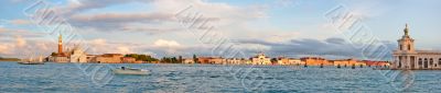 Panoramic view at the lagoon