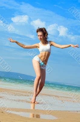 woman on the beach woman on the beach