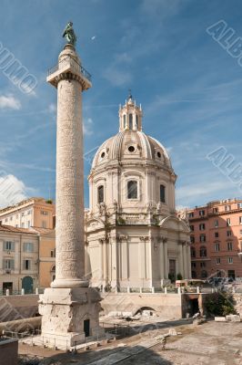 Church and column