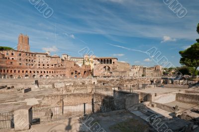 View at the Trajan Forum