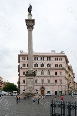 Column on the square Column on the square