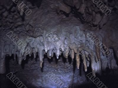 Inside the cave. Caucasus mountains