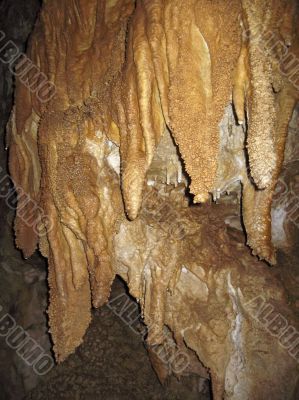 Inside the cave. Caucasus mountains