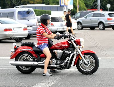 man on a motorcycle