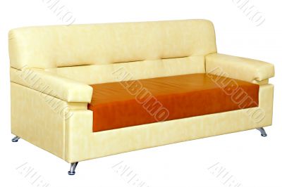 light leather sofa modern design