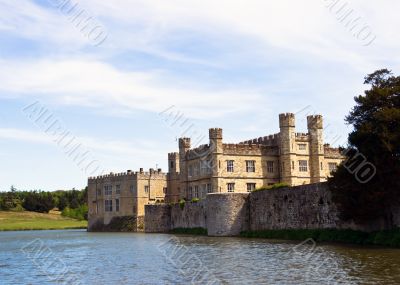 English castle on the island.