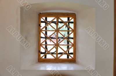 Window in a tower.