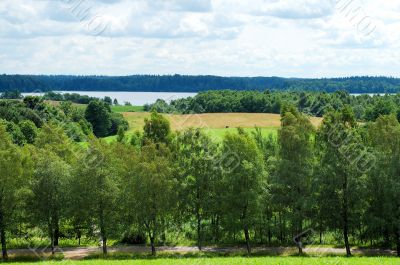 Landscape of Lithuania.