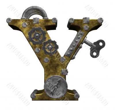 steampunk letter y