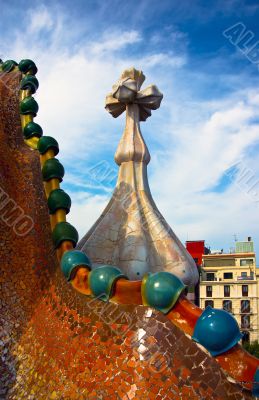 Casa Battllo roof in Barcelona