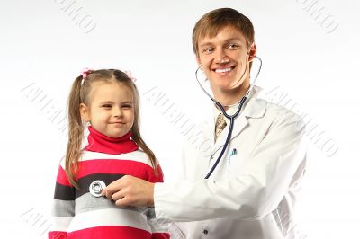 The doctor and the little girl