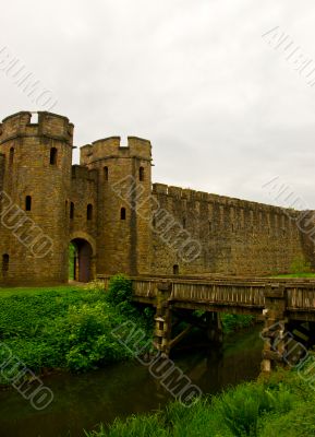 Castle bridge gate