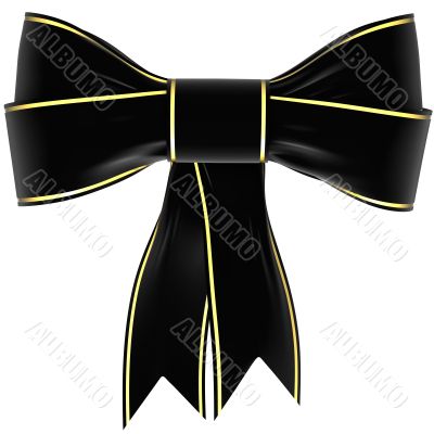 black bow