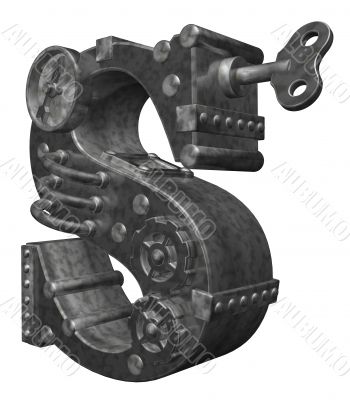 steampunk letter s steampunk letter s