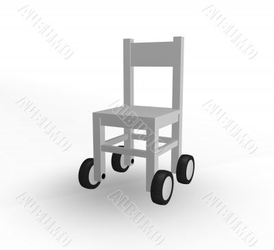 chair on wheels