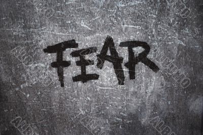 fear on grunge background fear on grunge background
