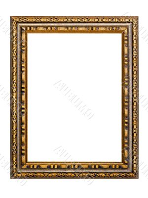 gold-patterned frame for a picture