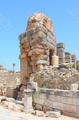 Ruins of an antique building