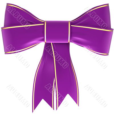 magenta bow