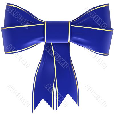 blue bow