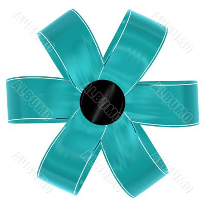 cyan bow