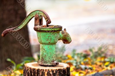 Rusty olf water pump