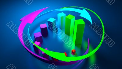 business graphics and Forex indicators