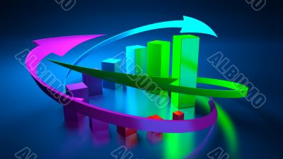 business graphics and Forex indicators