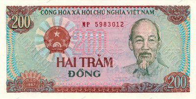 200 Dong bill of Vietnam, 1987