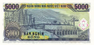 5000 Dong bill of Vietnam, 1991