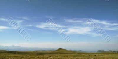 Caucasus landscape and autumn nature in daylight Caucasus landscape and autumn nature in daylight