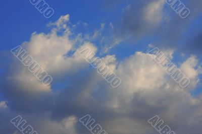 Background of blue sky. Background of blue sky.
