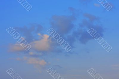 Background of blue sky.