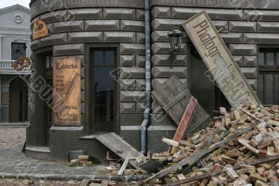 Destroyed photostudio