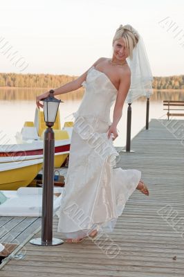 Bride on the lake Bride on the lake
