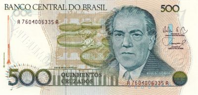 500 Cruzado banknote