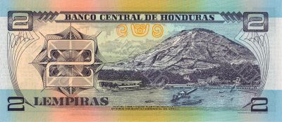 2 lempira bill of Honduras