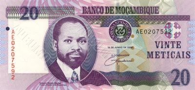 20 Meticais of Mozambique