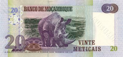 20 Meticais of Mozambique