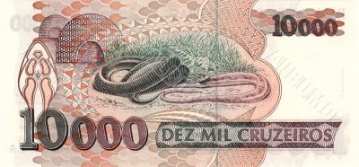 10000 Cruzeiro banknote 10000 Cruzeiro banknote