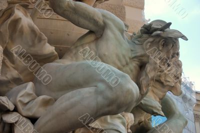 figure on fountain figure on fountain