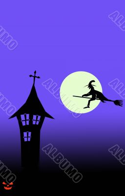 halloween wallpaper postcard vertical